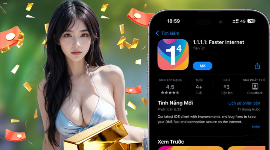 Hình ảnh quảng cáo của blgwin hiển thị nền tảng và các lợi ích